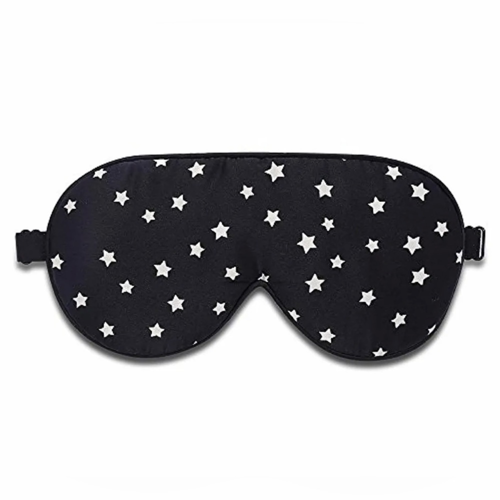 New - 100% Genuine Natural Mulberry Silk Eye Mask Alaska Bear Star Blindfold